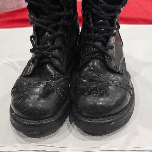 NaNa industrial leather Black Lace-Up Tall Boots - Picture 3 of 8